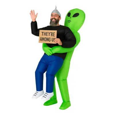 Uppblåsbar Bärande Alien Maskeraddräkt - One size
