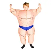 Uppblåsbar Bodybuilder Barn Maskeraddräkt - One size