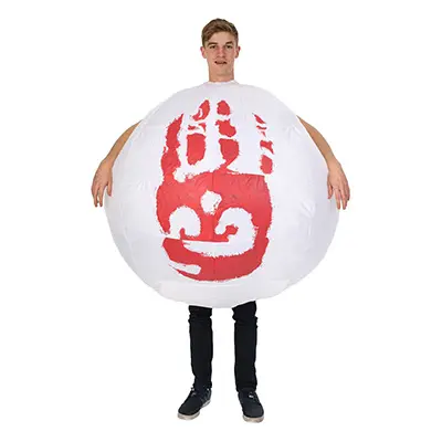 Uppblåsbar Cast-Away Volleyboll Maskeraddräkt - One size
