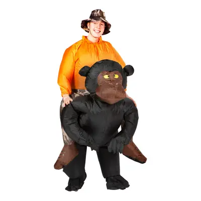 Uppblåsbar Chimpans Maskeraddräkt - One size