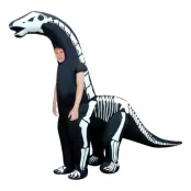 Uppblåsbar Diplodocus Skelett Barn Maskeraddräkt - One size