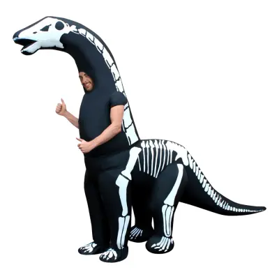 Uppblåsbar Diplodocus Skelett Maskeraddräkt - One size