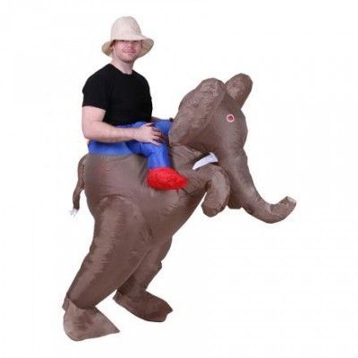 Uppblåsbar Elefant Maskeraddräkt