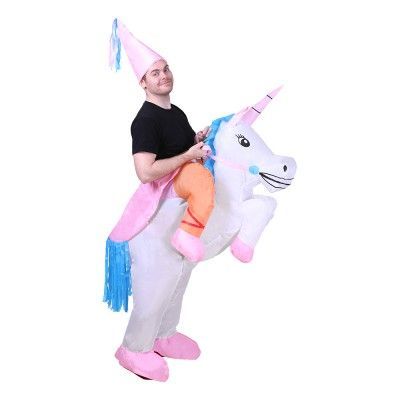 Uppblåsbar Enhörning Maskeraddräkt - One size