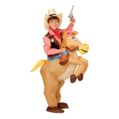 Uppblåsbar Häst Barn Maskeraddräkt - One size