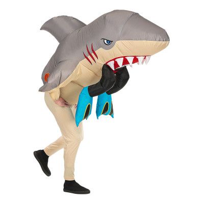 Uppblåsbar Hajattack Maskeraddräkt - One size