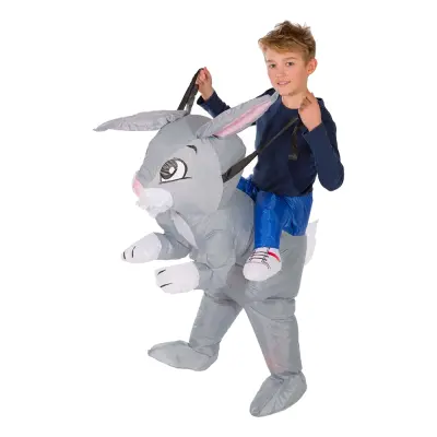 Uppblåsbar Kanin Barn Maskeraddräkt - One size