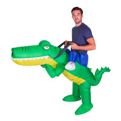 Uppblåsbar Krokodil Maskeraddräkt - One size