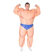 Uppblåsbar Manlig Bodybuilder Maskeraddräkt