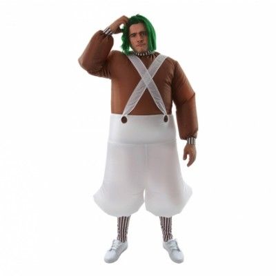 Uppblåsbar Oompa Loompa Maskeraddräkt