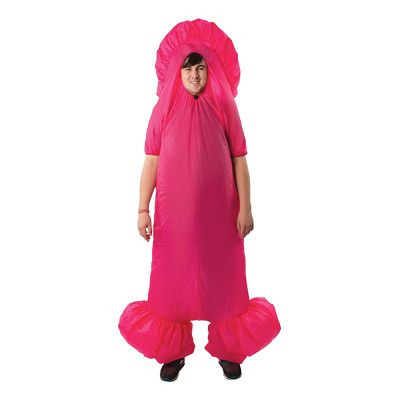 Uppblåsbar Penis Maskeraddräkt - Rosa - One size