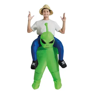 Uppblåsbar Ridande Alien Maskeraddräkt - One size