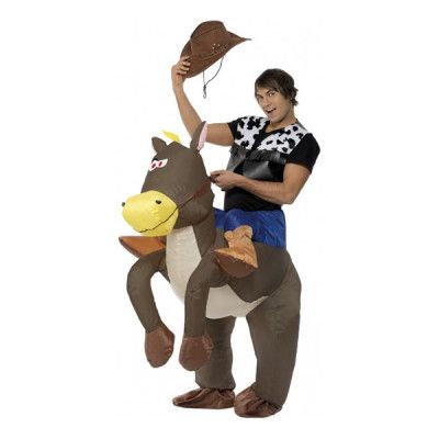 Uppblåsbar Ridande Cowboy Maskeraddräkt - One size