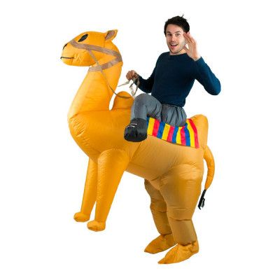 Uppblåsbar Ridande Kamel Maskeraddräkt - One size