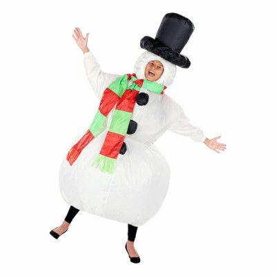 Uppblåsbar Snögubbe Maskeraddräkt - One size