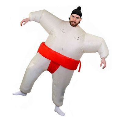 Uppblåsbar Sumobrottare Röd Maskeraddräkt - One size