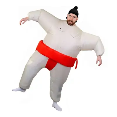 Uppblåsbar Sumobrottare Röd Maskeraddräkt - One size
