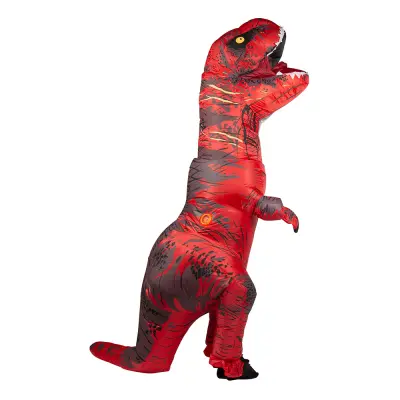 Uppblåsbar T-Rex Röd Maskeraddräkt - One size