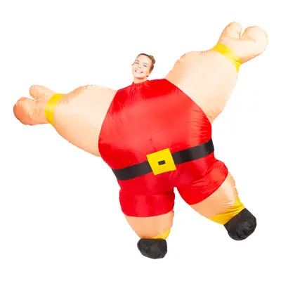 Uppblåsbar Tyngdlyftare Maskeraddräkt - One size