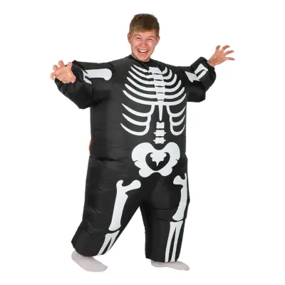 Uppblåsbart Skelett Maskeraddräkt - One size