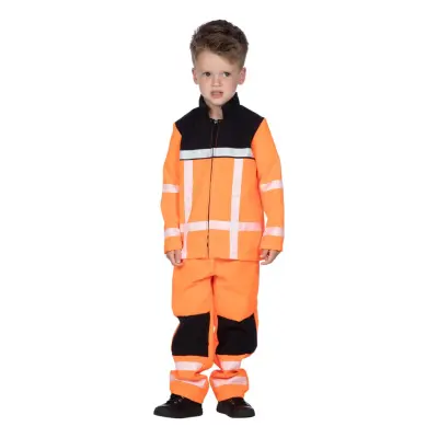 Vägarbetare Barn Maskeraddräkt - Small