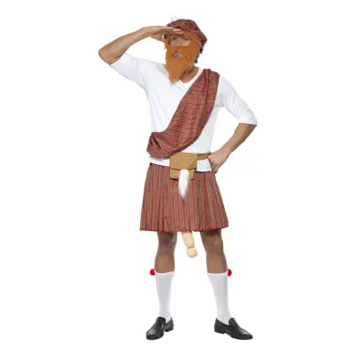 Välhängd Skotte Maskeraddräkt - Medium