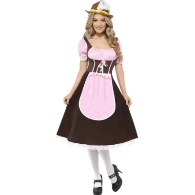 Värdshuspiga Maskeraddräkt XL