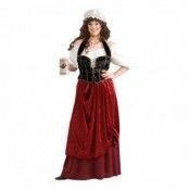 Värdshusvärdinna Plus-size Maskeraddräkt