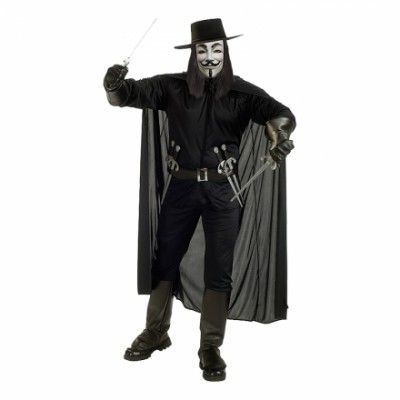 V for Vendetta Maskeraddräkt - Standard