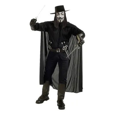 V for Vendetta Maskeraddräkt - Standard