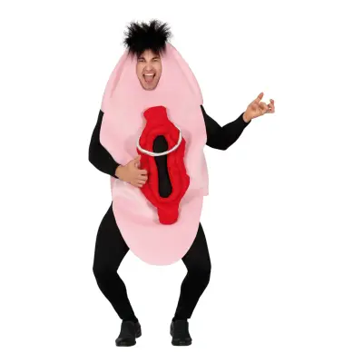 Vagina med Piercing Maskeraddräkt - One size