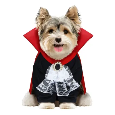 Vampyr Maskeraddräkt för Hund - Small