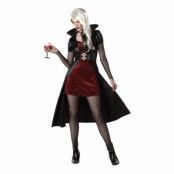 Vampyra Röd/Svart Maskeraddräkt - Small