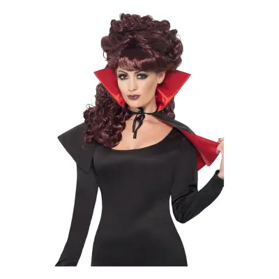 Vampyrcape Kort med Hög Krage - One size