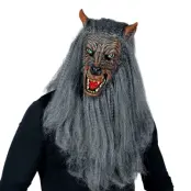 Varulv med Skägg Mask - One size