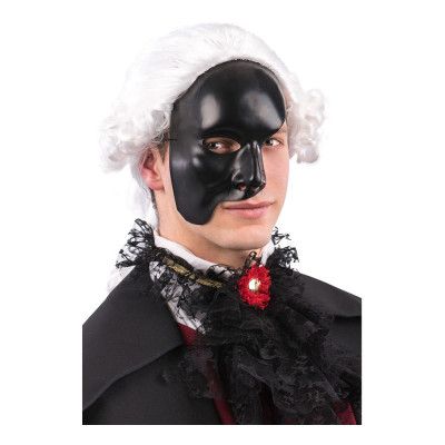 Venetiansk Halvmask Svart - One size