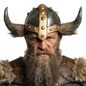 Viking Hjälm med Horn Deluxe - One size