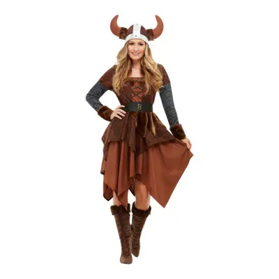 Vikingadrottning Maskeraddräkt - Medium