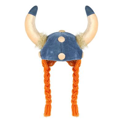 Vikingahjälm i Tyg med Flätor - One size