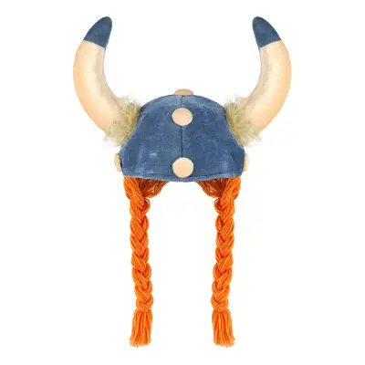 Vikingahjälm i Tyg med Flätor - One size