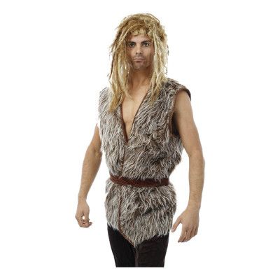 Vikingaväst Grå/Brun - One size