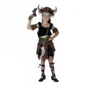 Vikingflicka Barn Maskeraddräkt - Medium