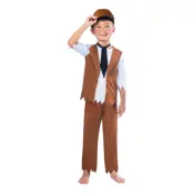 Viktoriansk Pojke Barn Maskeraddräkt - Medium