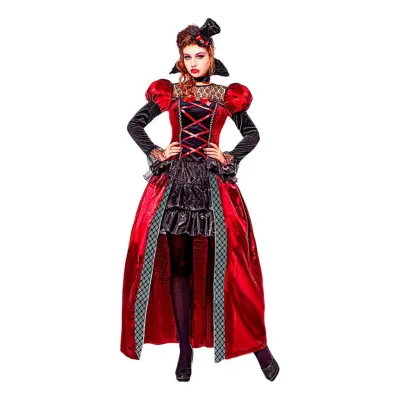 Viktoriansk Vampyra Maskeraddräkt - X-Large