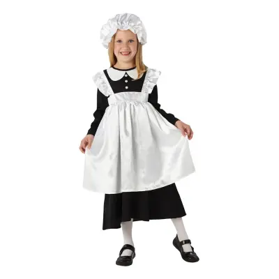 Viktorianskt Hembiträde Barn Maskeraddräkt - Small