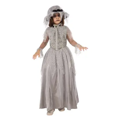 Viktorianskt Spöke Barn Maskeraddräkt - Medium