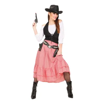 Vilda Västern Belle Maskeraddräkt - X-Small