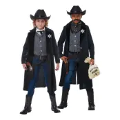 Vilda Västern Sheriff Barn Maskeraddräkt - Medium