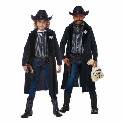 Vilda Västern Sheriff Barn Maskeraddräkt - Small