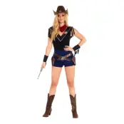 Vilda Västern Sheriff Deluxe Maskeraddräkt - Medium